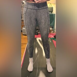 Lululemon Athletica Black and Gray Leggings